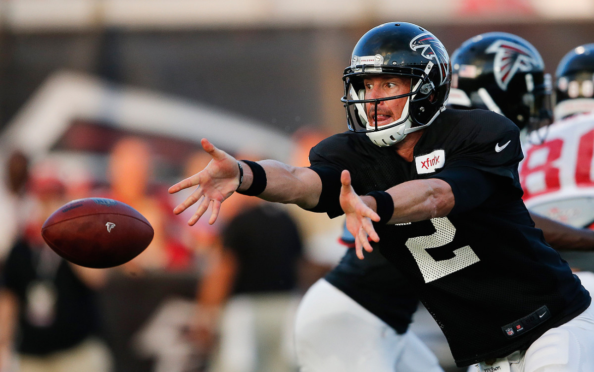 Matt Ryan and the Falcons have improved their win total for three straight seasons, a trend they hope to continue after last season’s 8-8 campaign.
